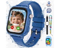 Vashoy T53-Kinderhorloge-Nieuwe smartwatches voor kinderen met GPS-videogesprek-SOS-Leermodus-App om te downloaden-Cadeaus voor kinderen van 5 tot 16 jaar - Blauw