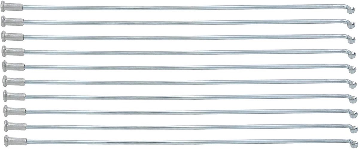 Set van 10 RVS Fietsspatborden 13G 2.2mm voor Fietsen en Driewielers met Nippels (190MM) - Duurzaam en Lichtgewicht Fietsaccessoire