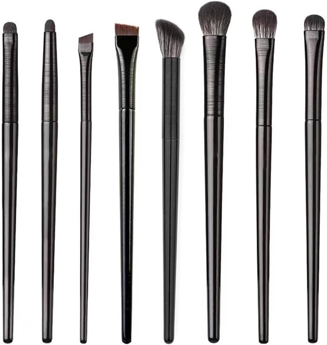 Professionele Oogschaduw Make-up Set met 8 Stukken, Inclusief Make-up Kwasten voor Ogen, Neus en Wenkbrauwen