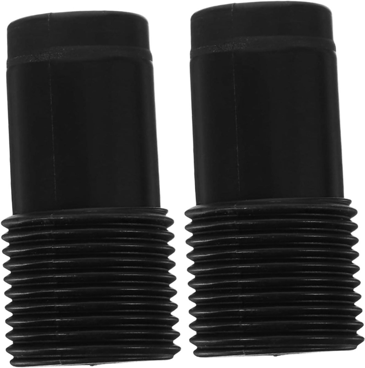 Adapter Bezemsteel - Verlengstuk Handgreep - Schoonmaak Werkzaamheden - Robuuste Kunststof - 2 Stuks - Zwart