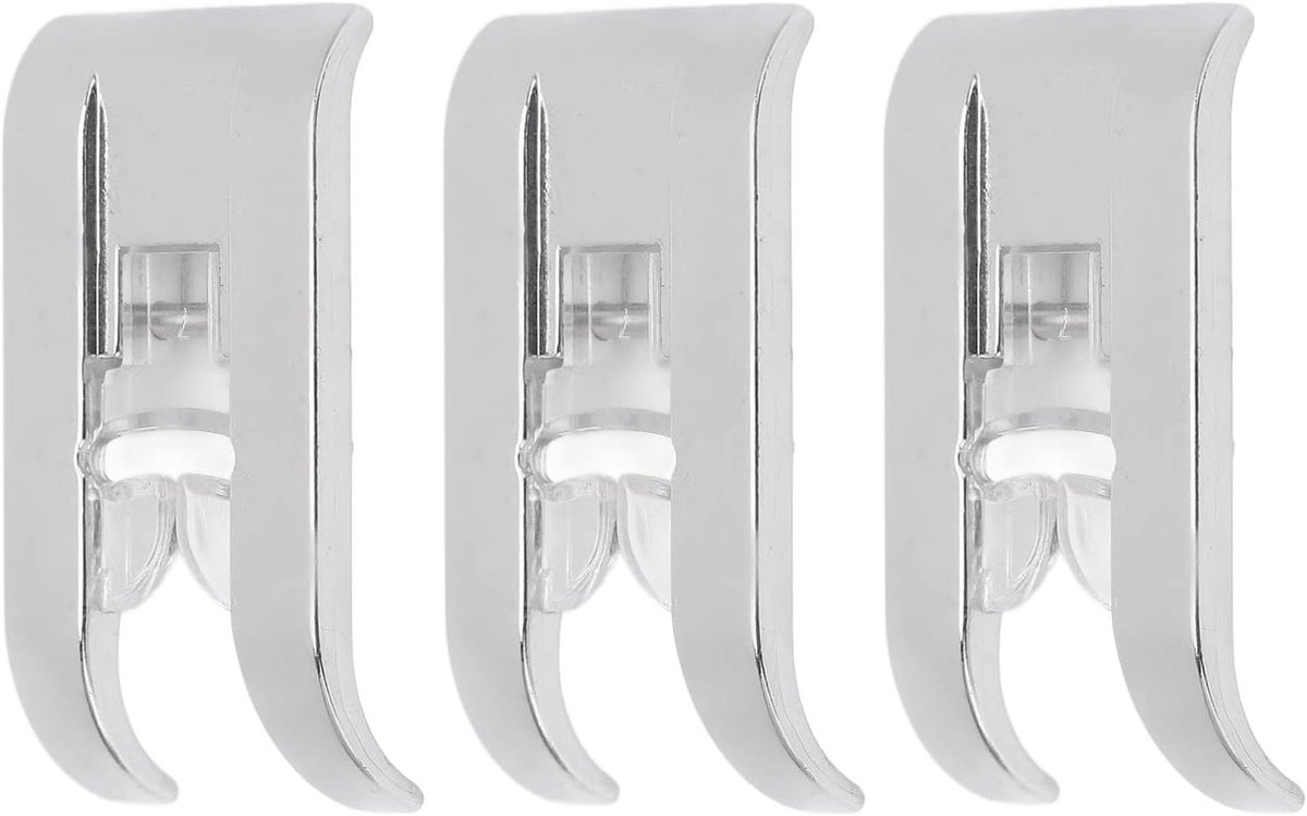 Naaivoet Set - Naaimachine Voetjes - Algemeen Naaiwerk - Eenvoudig te Installeren - 3 Stuks - Zilver