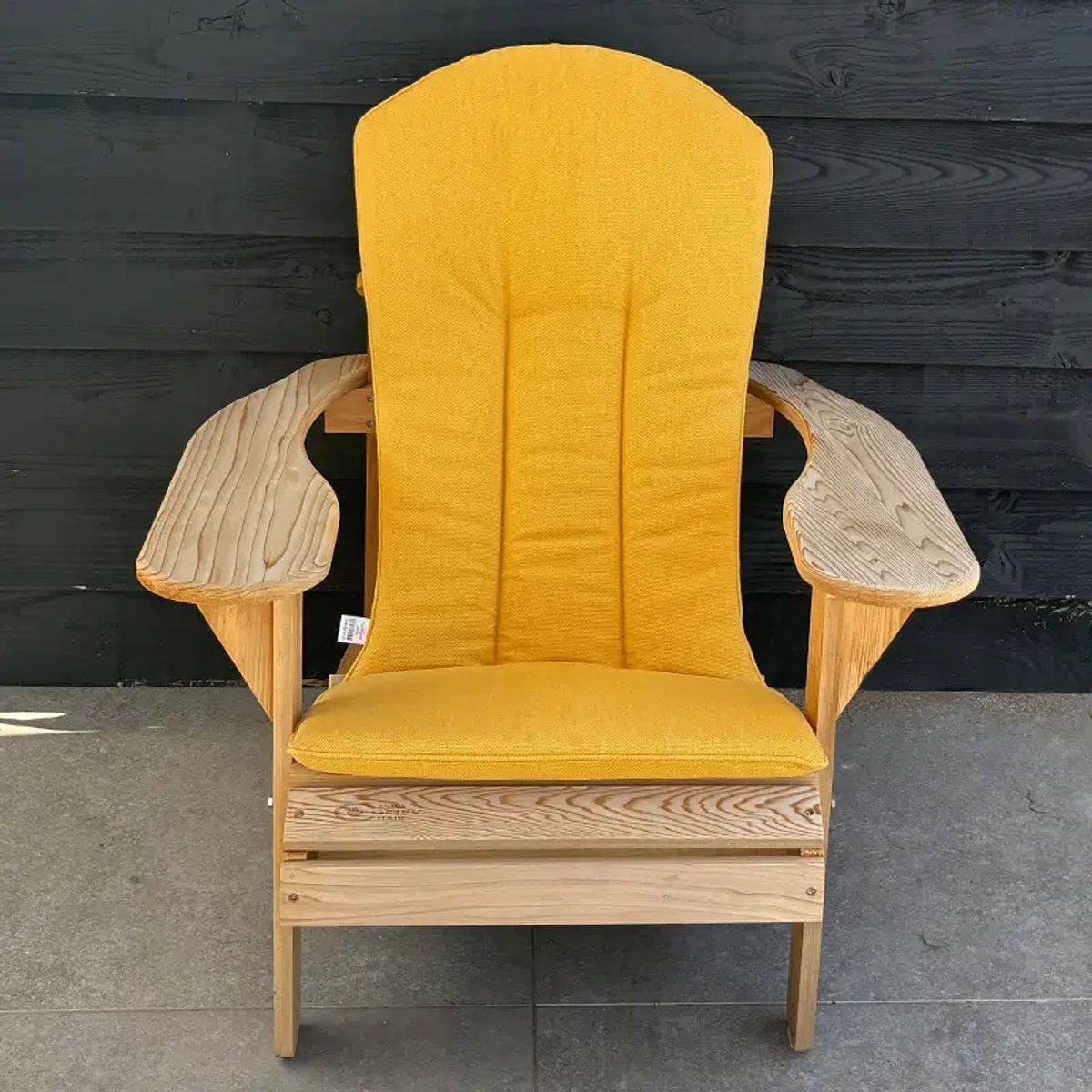 Origineel Adirondack Stoelkussen Geel | Speciale pasvorm | Blijft koel in de zon | Makkelijk schoon te houden | Adirondack Stoel Loungestoel Bearchair