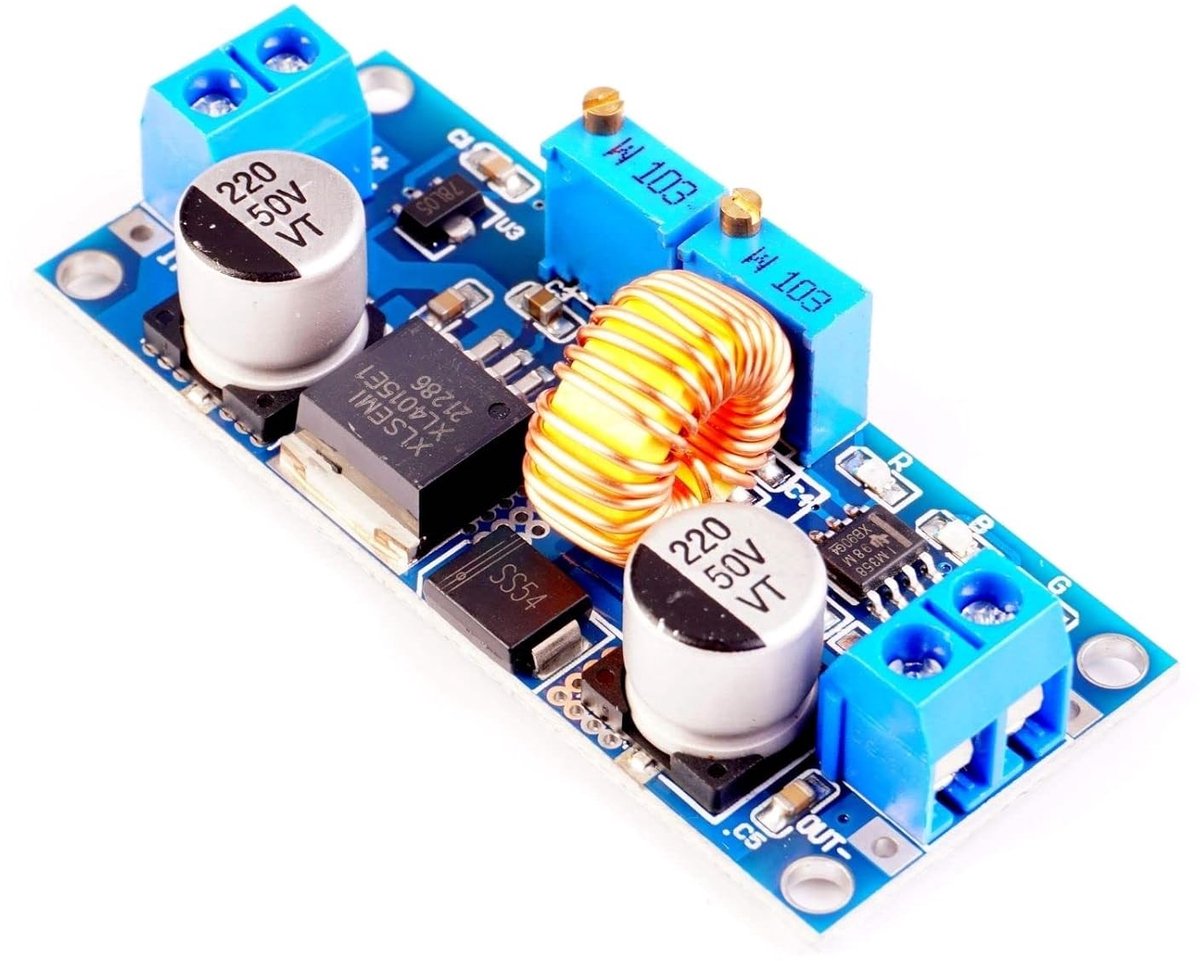 Verstelbare DC-DC Buck Converter 5A 8-36V naar 1.25-32V - Voeding voor Arduino en Raspberry Pi, Efficiënte Spanningsomzetter