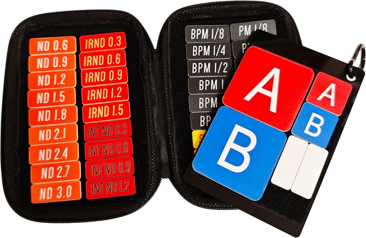 Filter Tags Set met 61 Stukken, Opbergtas, Draagpad met Klittenband en Karabijnhaak voor Organisatie en Labeling