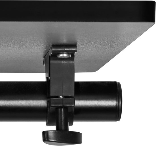 Bed Tafel - Zijtafel - Staand Werken - Inklapbaar & Roteerbaar - 65-95 cm Hoog - Zwart — afbeelding 5