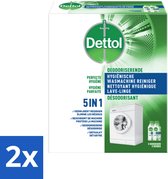 2 x Dettol - Nettoyant hygiénique pour lave-linge - Formule 5 en 1 - 500 ml - Nettoyant pour lave-linge - Nettoyage du lave-linge - Élimination du calcaire - Maintenance du lave-linge - Hygiène du lave-linge