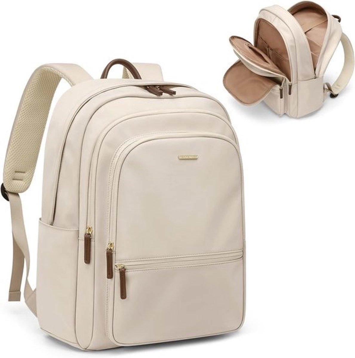 Grote laptoprugzak 39,6 cm (15,6 inch) - multifunctionele schoolrugzak voor dames