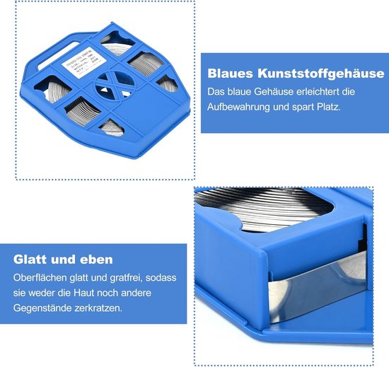 Rvs bevestigingsband 30m voor gronding, opslag en versterking - duurzame metalen strap 304 van rvs — afbeelding 3