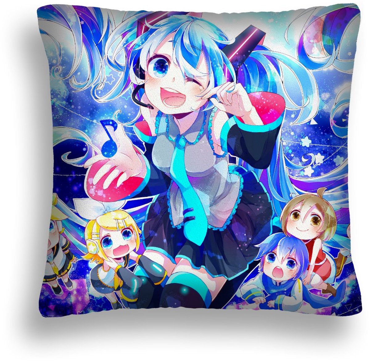 Decoratieve Anime Kussenhoes 40x40cm met Vulling