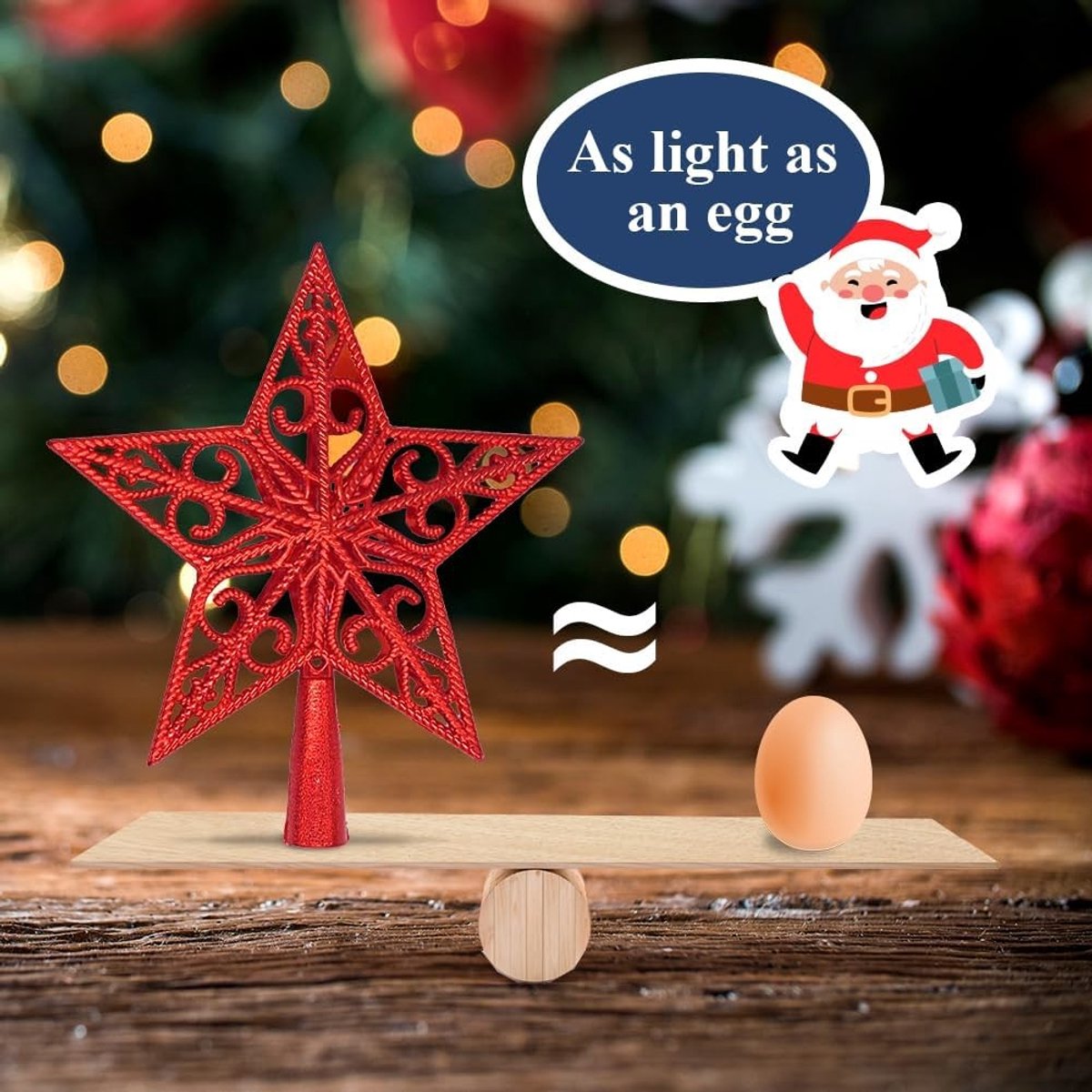 Vintage Ster voor de Top van de Kerstboom - Lichtgewicht Plastic Hollow Out Versiering voor Kerstdecoratie en Geboortevieringen – foto 3