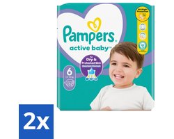 2 x Pampers – Luiers – Active Baby Maat 3 (6-10 kg) – 90 Luiers - Luiers Voor Baby - Droge Luiers - Baby Droogheid - Droge Baby Luiers - Baby Luiers 3 Maat