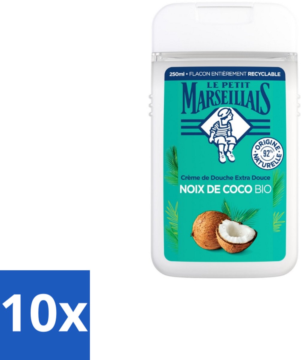 Le Petit Marseillais – Douche & Bad – Coco – 650 ml - Bulkverpakking - 10 stuks