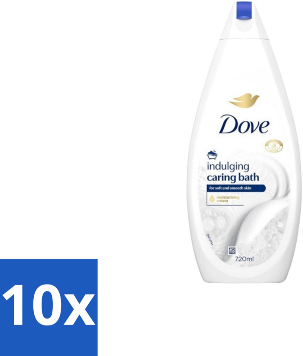 Dove – Badcrème – Indulging Cream – 720 ml - Bulkverpakking - 10 stuks