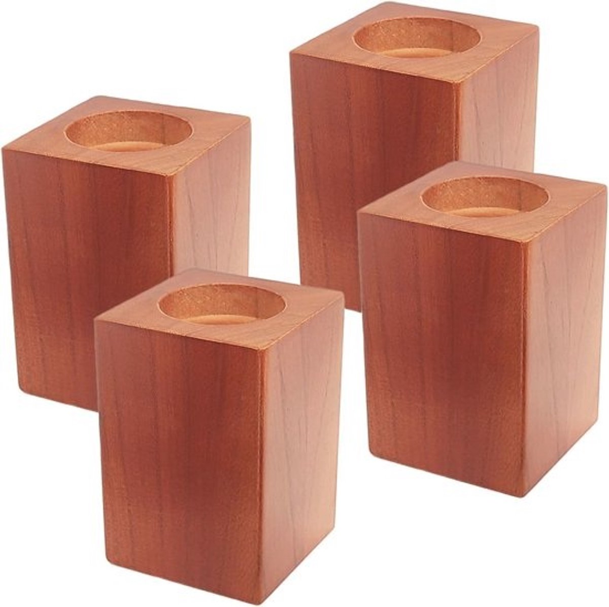Houten meubelverhogers 10 cm - Sterke en stijlvolle verhogers voor banken, tafels en stoelen