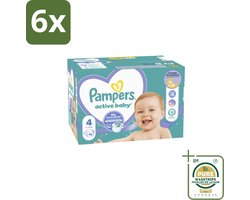 Pampers – Luiers – Baby Dry Maat 4 – 76 Luiers - Voordeelverpakking - 6 stuks - Droge luier - Luier voor baby