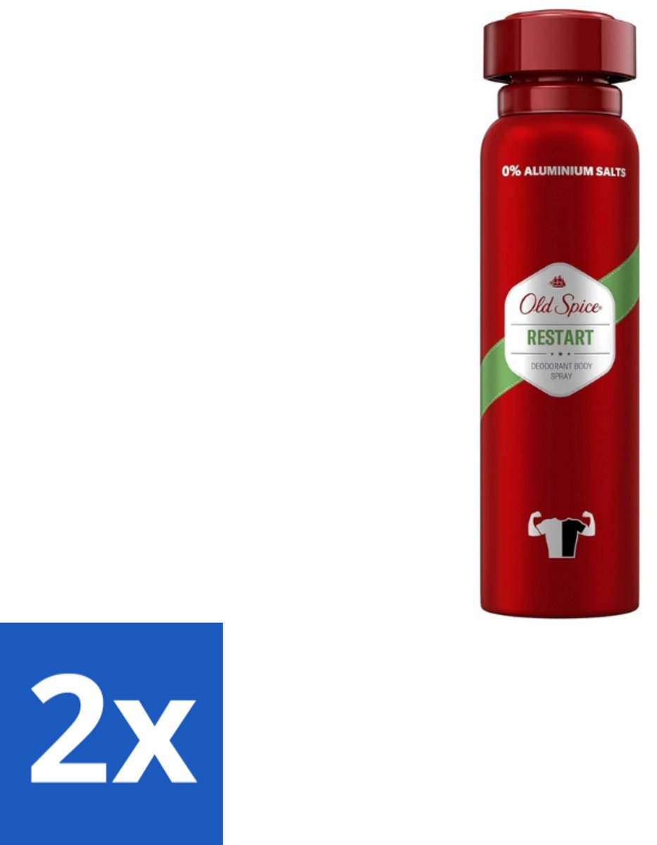 Old Spice – Deospray – Restart – 150 ml - Voordeelverpakking - 2 stuks