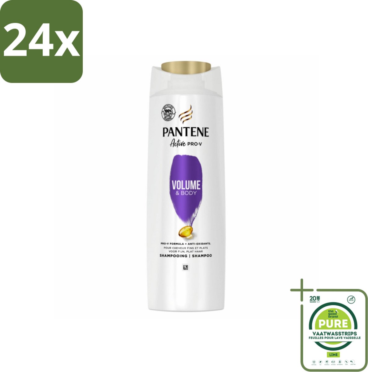 Pantene - Shampoo - Antioxidant - 360 ml - Voordeelverpakking - 24 stuks - Pantene shampoo - Antioxidanten shampoo