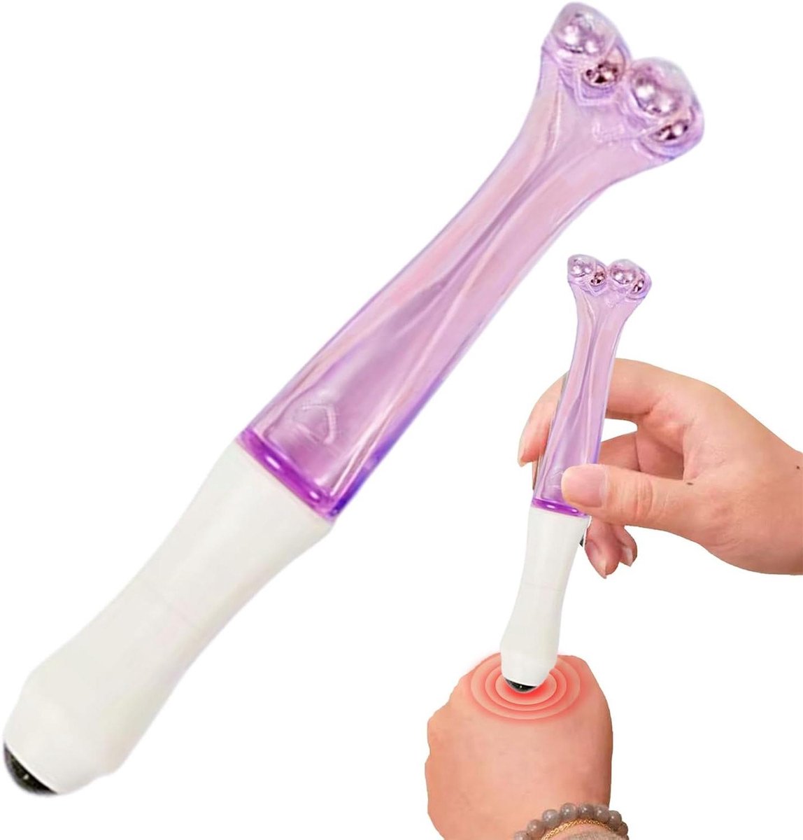 Vinger Ontspanningstool - Handmassage - Spierontspanning Bevorderen - 4-weg 3D Massagekop - 18 x 3.5 cm - Niet gespecificeerd
