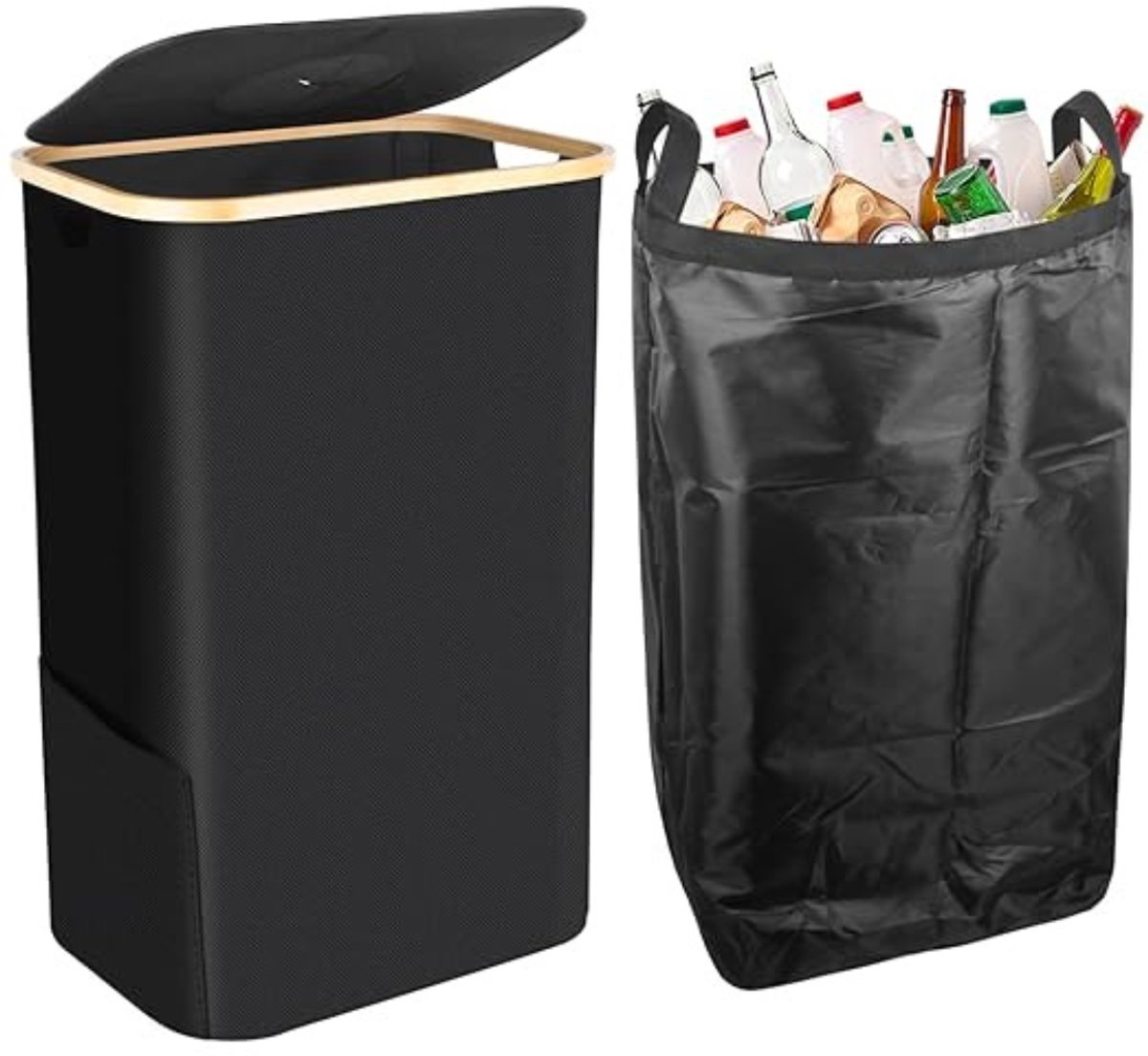 Zylo® Statiegeld Container - Container - Vuilnisbak - 100 liter - 41x33x74cm - Zwart