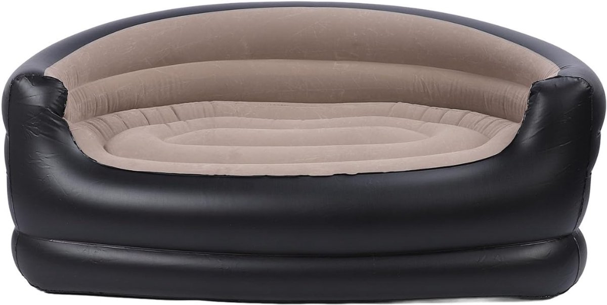 QORA® Opblaasbare Bank - Campingstoel - Opblaasbare Loungebank - Zwart - 29cm x 26cm x 16cm
