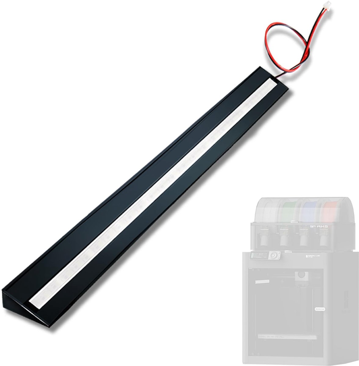 JUUPINE 2025 geüpgradede magnetische lichtbalk High Gloss White sfeerlicht, geschikt voor BamLab P1S/P1P - ShopVlot