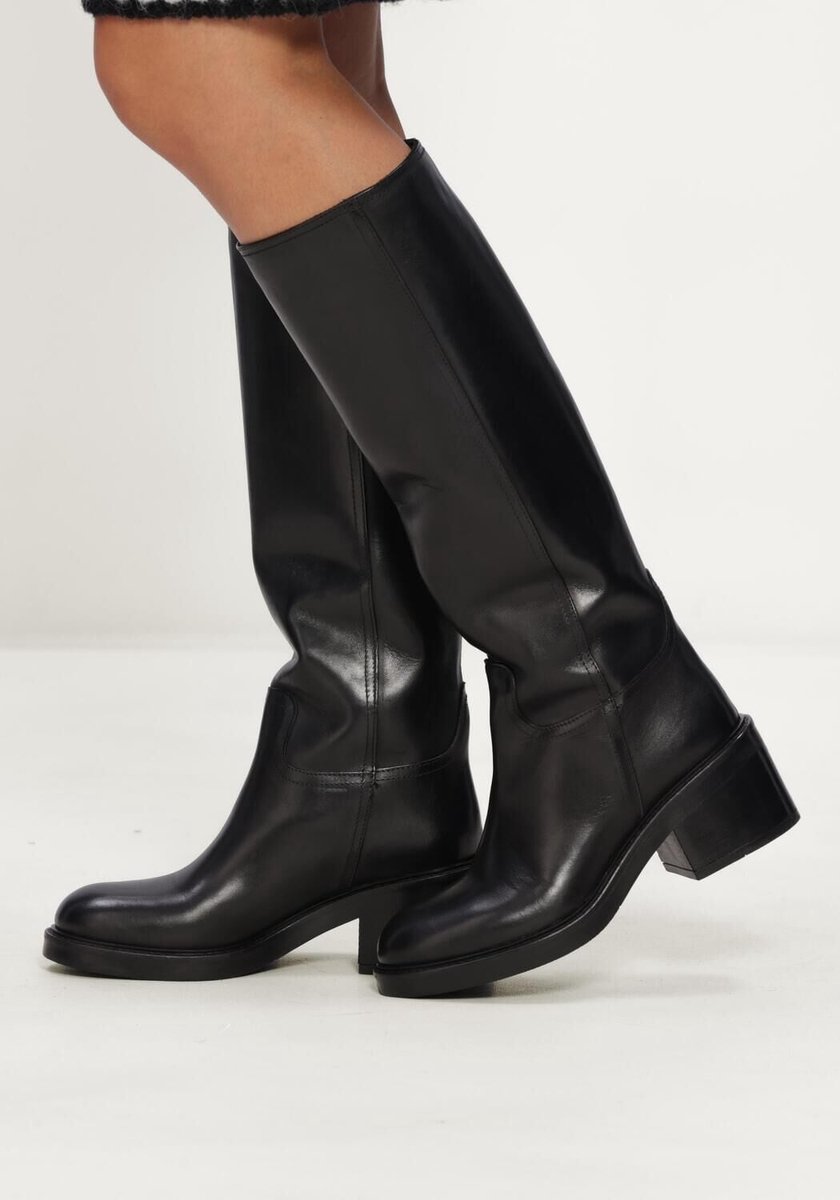 LINA LOCCHI Iw520 Laarzen - Leer - Dames - Zwart - Maat 39