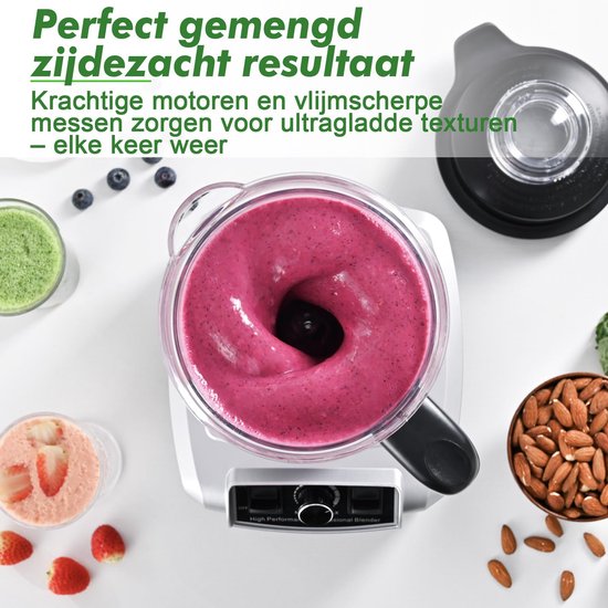 Blender 1500W 2L - Krachtige Keukenblender - 8-punts messen - Variabele snelheid - IJs crushen van Blender — afbeelding 5