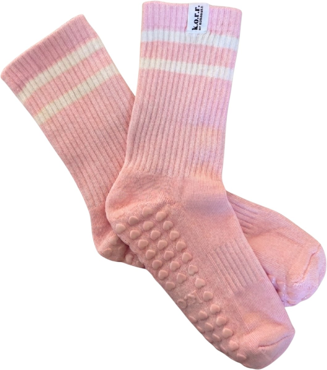 KORRHAUS Soft Blush Pilates Gripsokken
