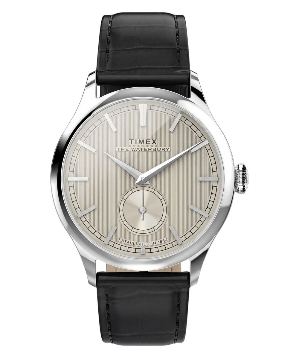 Timex Waterbury Classic TW2Y92000 Horloge - Leer - Zwart - Ø 39 mm