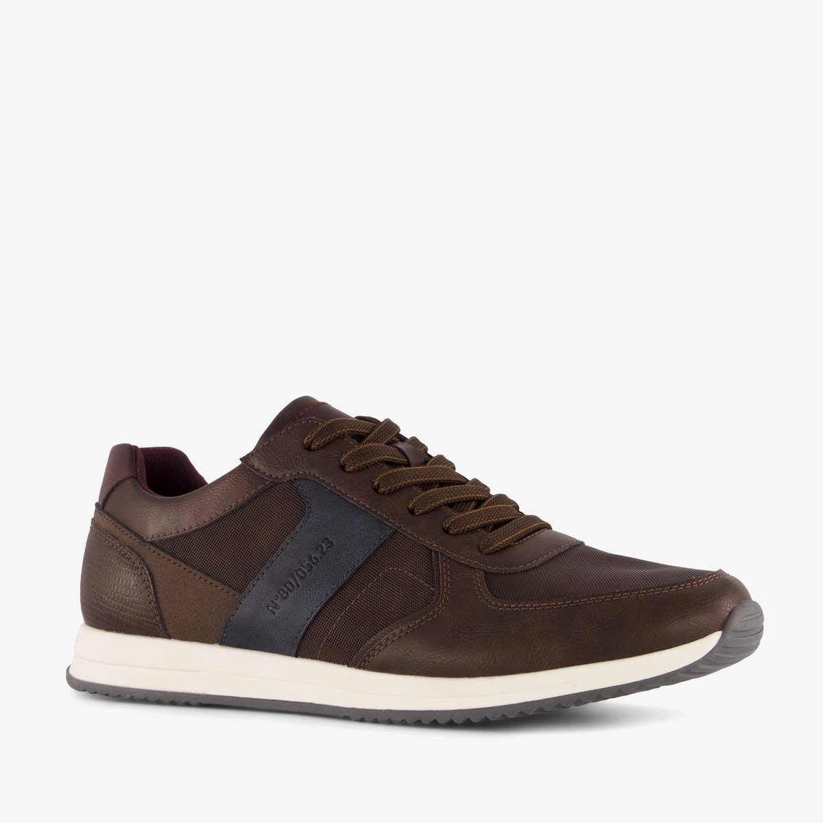 Blue Box heren sneakers bruin - Maat 41 - Uitneembare zool