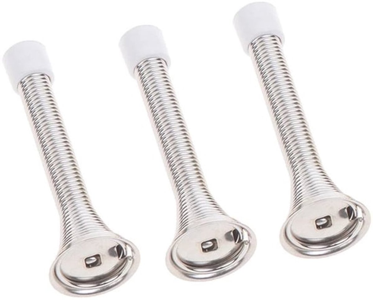 Deurstopper Lente - 5 Stuks - Muurbevestiging - Metaal - Bescherming tegen deurkrukken - Eenvoudig te monteren