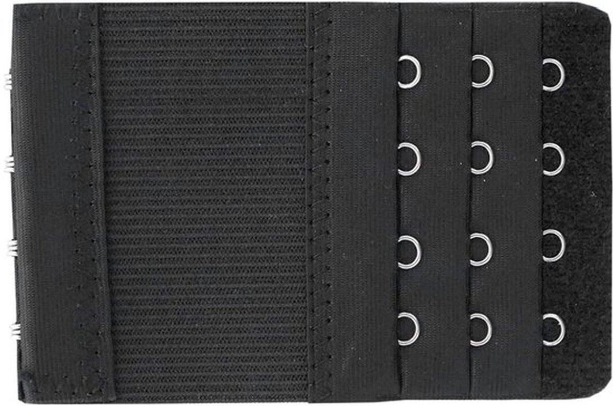 Beha-extender 2 haakjes - Zachte/rekbare rug - Verstelbare lengte - Geschikt voor meeste maten - Roestvrij staal haken - Comfortabel en flexibel - Bh-verlenger