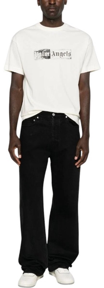 Palm Angels Heren T-Shirt Wit PAMAA003JR0040310 Vintage