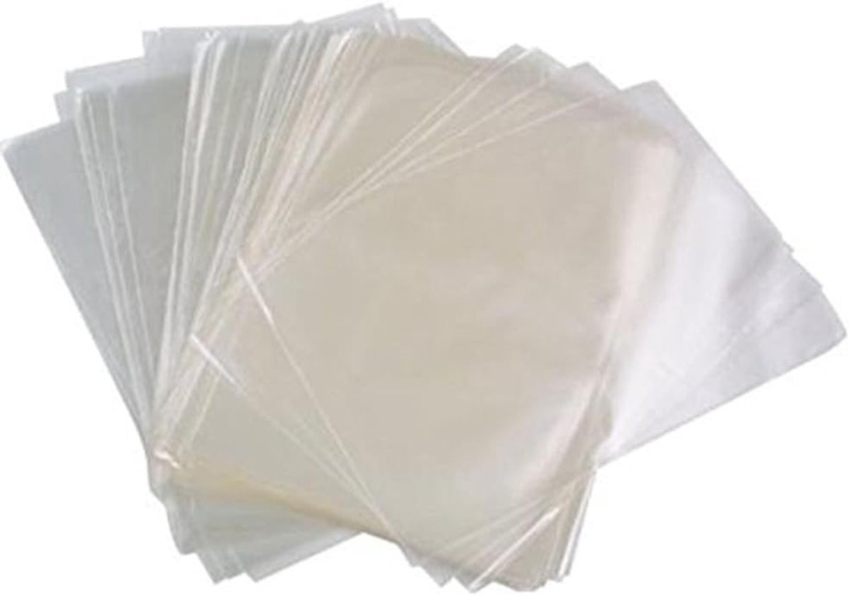 Transparante Plastic Zakjes - Transparant - 25 x 40 cm - Voor Levensmiddelen - 100 Stuks