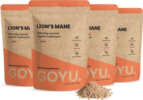 GOYU® - Lion's Mane Poeder Biologisch Multipack 240