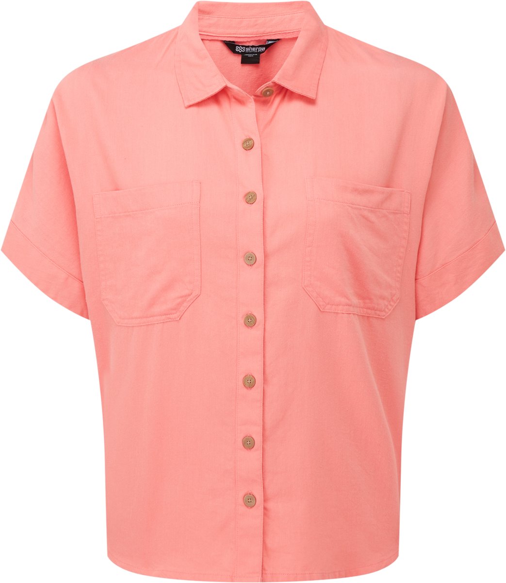 Sherpa Adventure Gear Palmo dames blouse met korte mouwen - Rose Gold