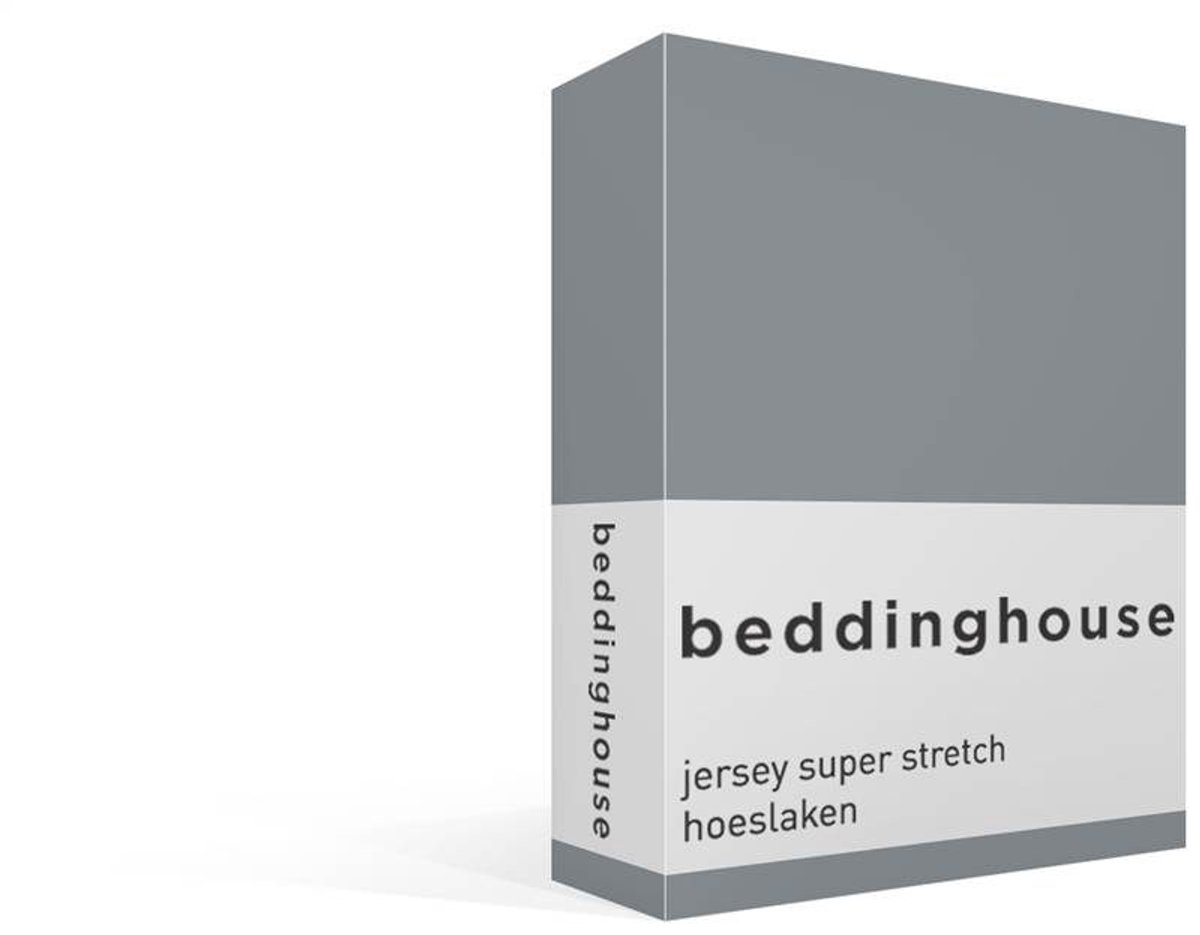 Beddinghouse jersey super stretch hoeslaken - 180x200/220 cm - Lits-jumeaux - Blue Grey