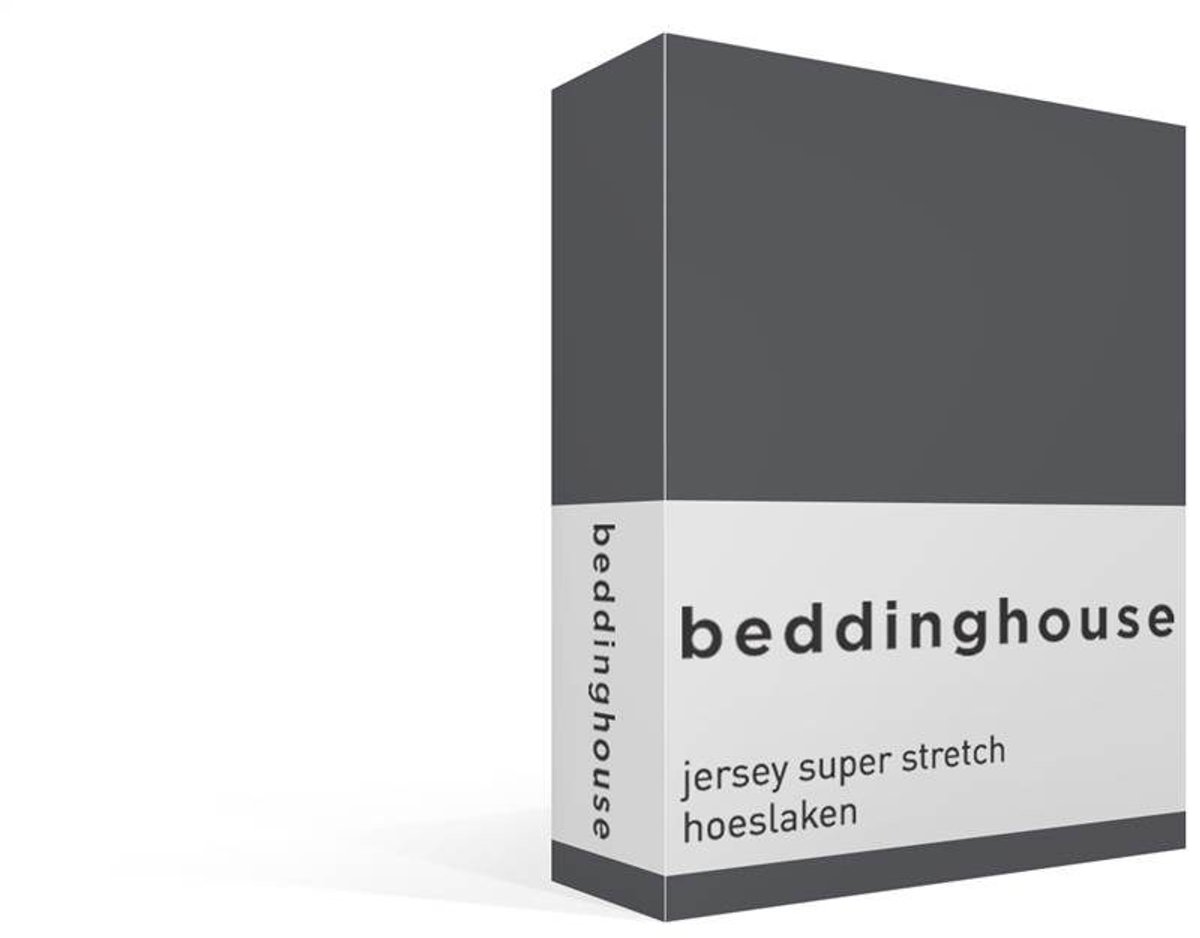 Beddinghouse jersey super stretch hoeslaken - 180x200/220 cm - Lits-jumeaux - Grey