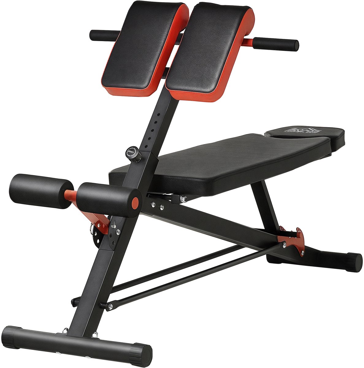 Gewichtbank - fitnessbank - verstelbare bank - multifunctionele buikspiertrainer - verstelbaar - staal - zwart - 64 x 146 x 73 - 5 - 85 cm