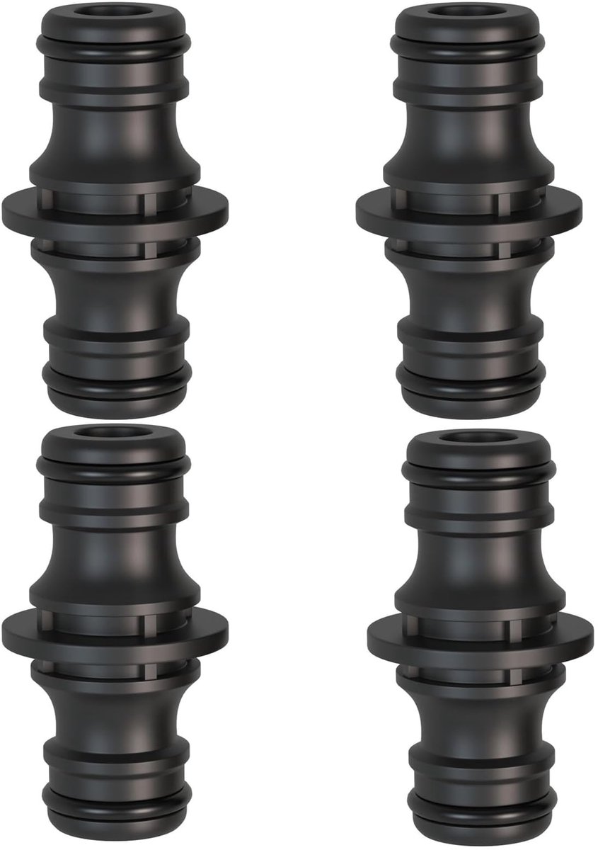 Set van 4 tuinslangverbinders 1/2 inch voor tuin en huis