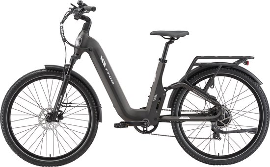 TTGO E-SUVO Elektrische Fiets - 48V15AH Accu - 250W Motor - 27.5 INCH Banden - Actieradius 100KM - Hydraulische Schijfremmen - Shimano 7 Versnellingen - Grijs van TTGO — afbeelding 2
