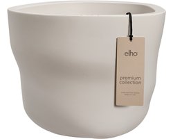 Elho Mura 40cm Bloempot - Geschikt voor Binnen & Buiten - Kleurvast - Recyclebaar - Ø 37.2 x H 30 cm - Linen white