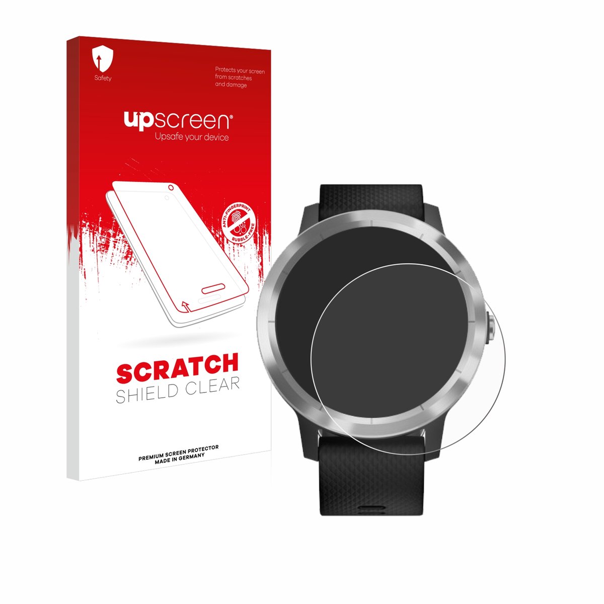 upscreen - Screenprotector voor Garmin Vivoactive 3 / Forerunner 45 / Approach S40 - Folie Beschermfolie transparant