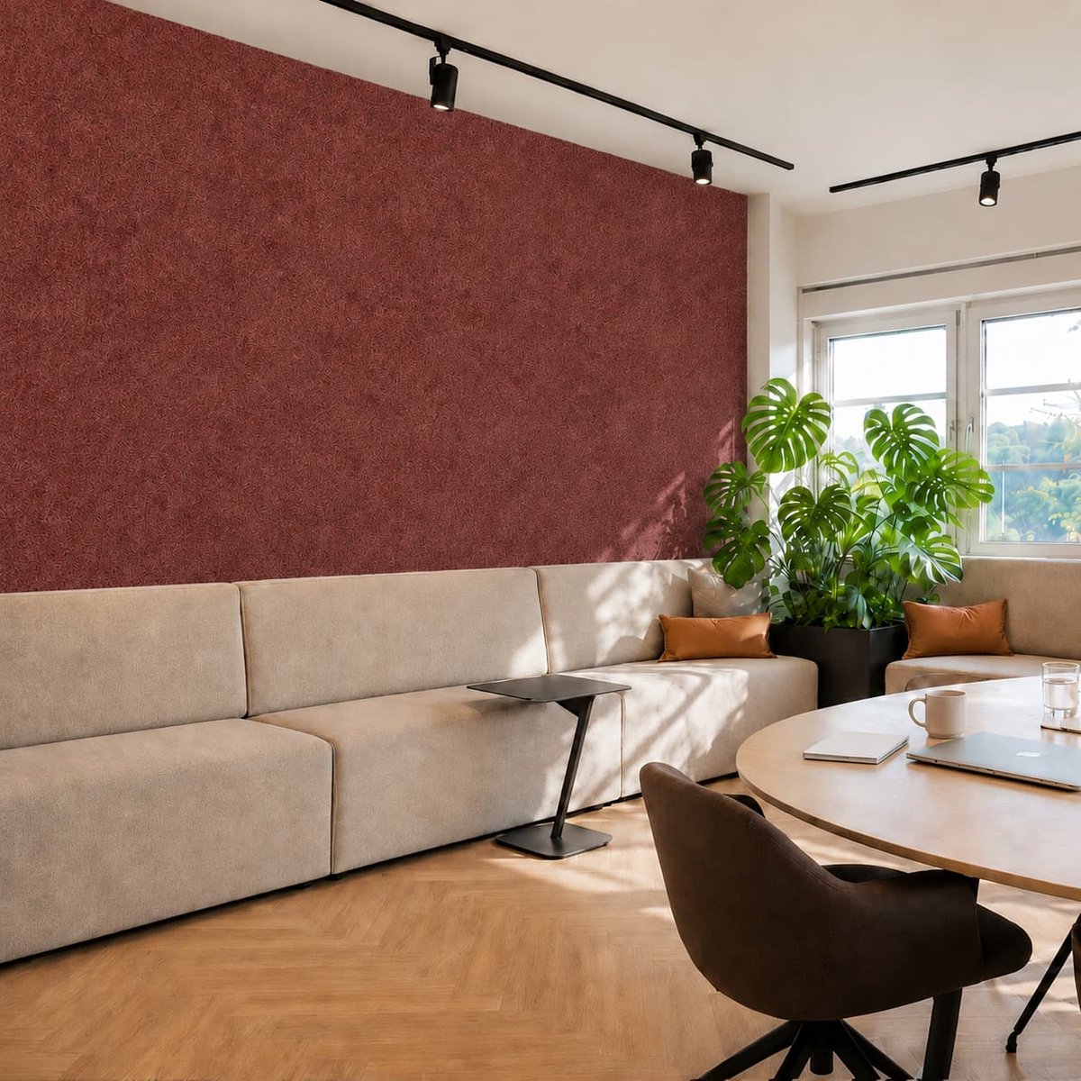 Vilt Wandpaneel - Roest - 122x244cm - Kamer26