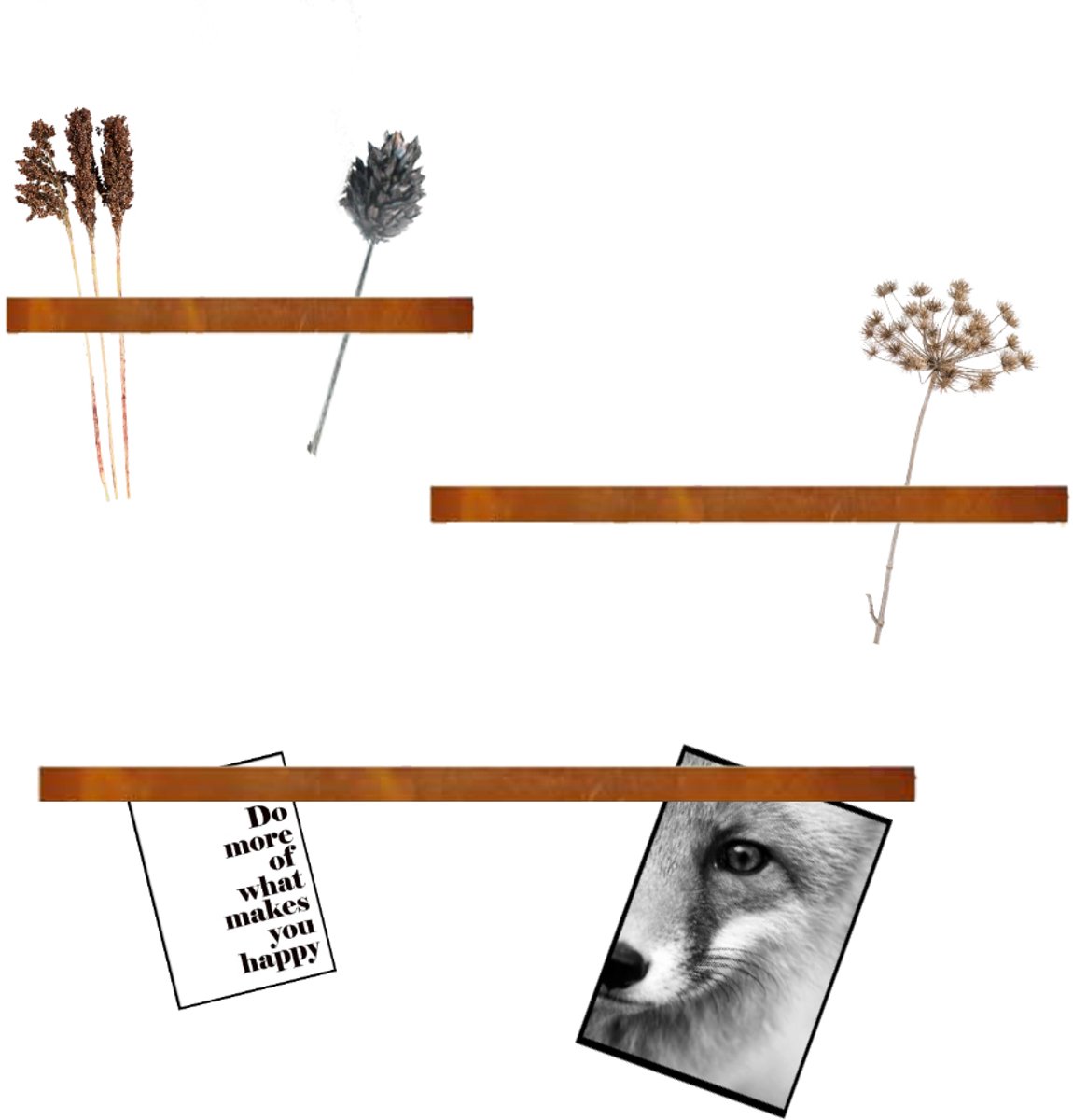 Magnetische Leerstrip Cognac 50cm - Kamer26