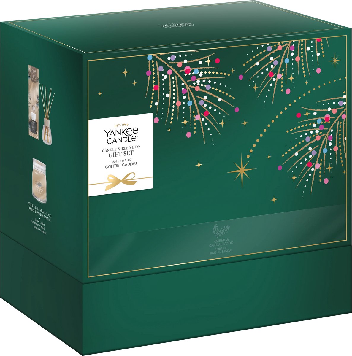 Yankee Candle - Gifted Moments Collectie - 1 Medium Geurkaars & Geurstokjes - Cadeauset