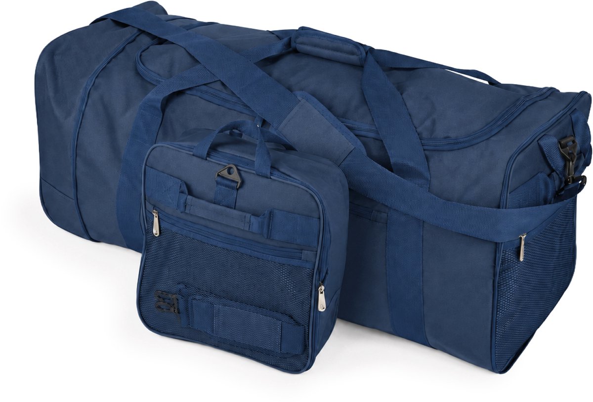 Princess Collection Amalfi - Weekendtas - Opvouwbaar - 80 liter inhoud - Dark Blue - 2 skatewielen