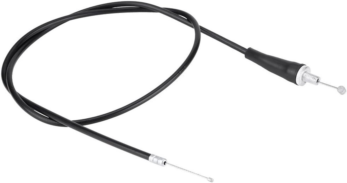 Throttle Cable 110cm van RVS met Plastic Rechte Kop voor Motorfiets en Dirtbike Toepassingen, Geschikt voor Motocross en Trailrijden
