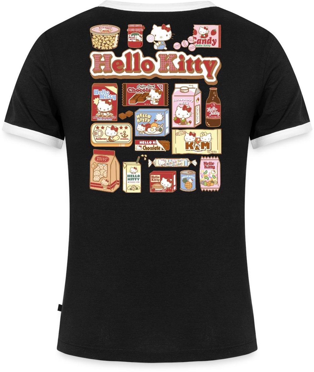 Hello Kitty Snack Collage Vrouwen Contrast Shirt