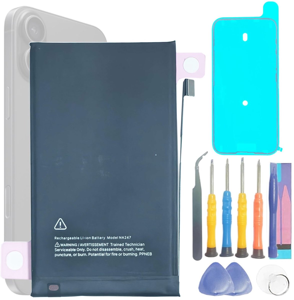 Solidchoice - Vervangende Batterij voor Telefoon 16 Plus 4674mAh